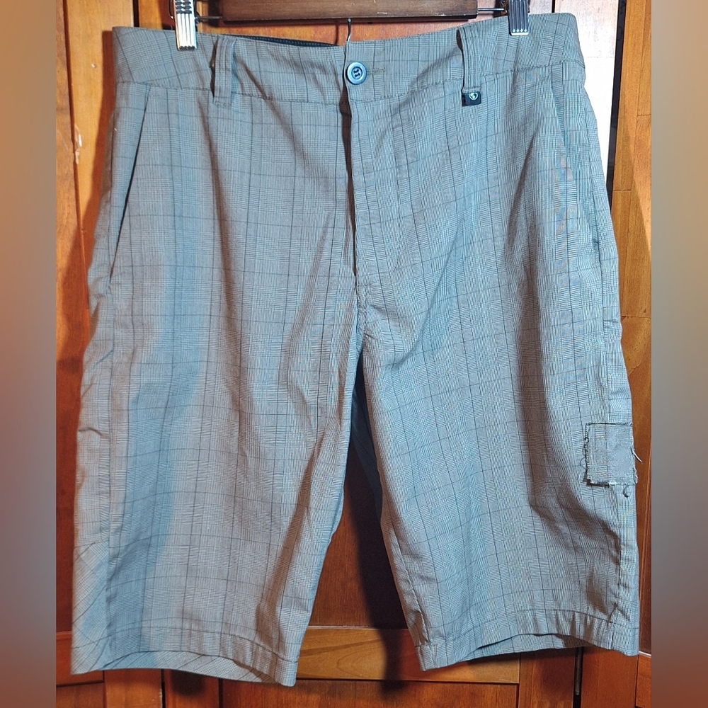 HSS (Huntington Surf Sport) Gray Plaid Shorts